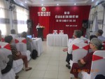 Đồng chí Nguyễn Thế Lập -  Chủ tịch Liên đoàn Lao động  tỉnh  báo cáo kết quả                  Đại hội XI Công đoàn Việt Nam