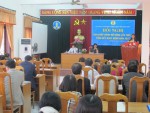 Đ/c Nguyễn Thị Hoài Lê- Phó Chủ tịch LĐLĐ tỉnh phát biểu chỉ đạo tại Hội nghị