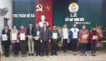 Lễ kết nạp đoàn viên công đoàn cho cán bộ bán chuyên trách  công tác tại Đảng ủy và Mặt trận, các đoàn thể thị trấn   Hồ Xá