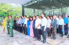 Đại biểu dự Đại hội Đảng bộ tỉnh lần thứ XVII, nhiệm kỳ 2020 - 2025 dâng hương, dâng hoa tri ân các anh hùng liệt sĩ