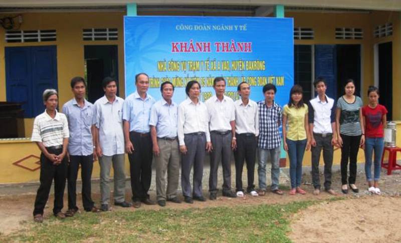 Công đoàn ngành Y tế Quảng Tri: đưa vào sử dụng Nhà công vụ Trạm Y tế xã A Vao, huyện Đkrông