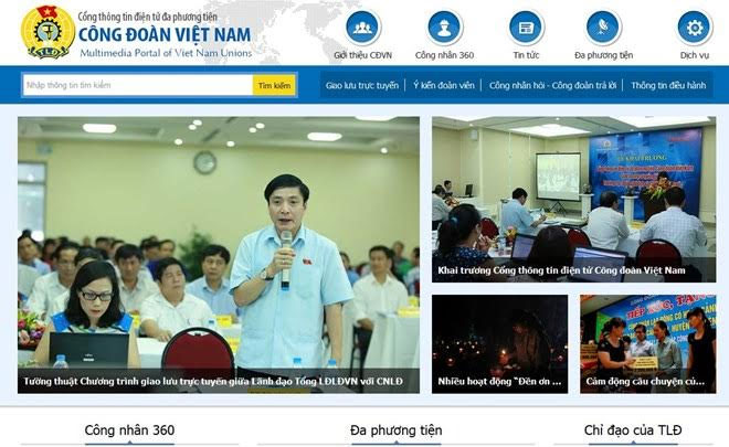 Khai trương cổng thông tin điện tử của Công đoàn Việt Nam