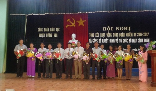 Hội nghị Tổng kết hoạt động Công đoàn nhiệm kỳ 2012-2017 của Công đoàn Giáo dục huyện Hướng Hóa