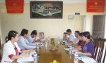 Đoàn công tác của LĐLĐ tỉnh làm việc với Ban Thường vụ LĐLĐ huyện Vĩnh Linh