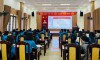 Báo cáo viên Công an tỉnh tập huấn công tác bảo vệ bí mật Nhà nước cho cán bộ chuyên trách công đoàn - Ảnh: TUẤN BÌNH