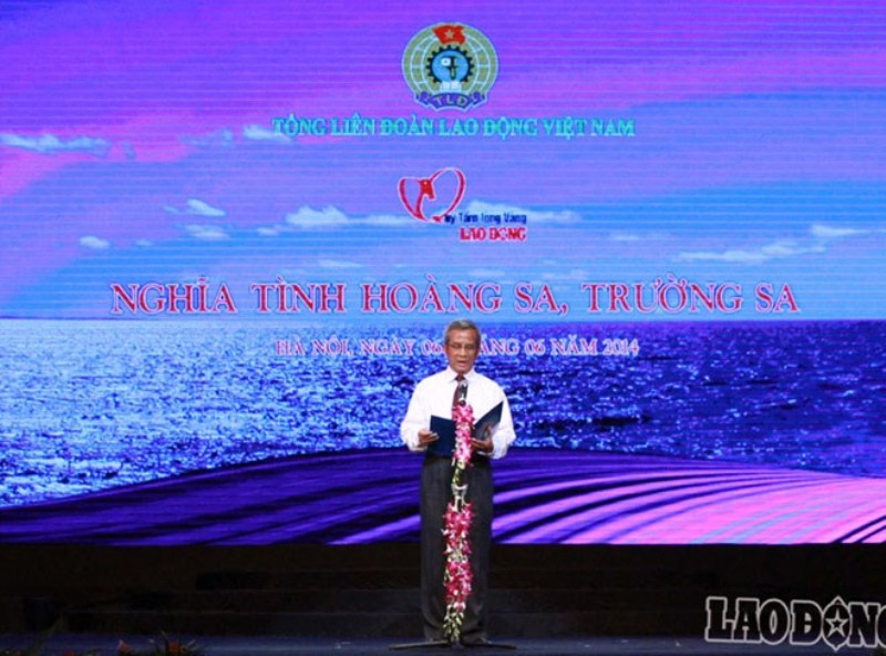 Chủ tịch Tổng LĐLĐ Việt Nam Đặng Ngọc Tùng phát động ủng hộ Chương trình "Nghĩa tình Hoàng Sa - Trường Sa"