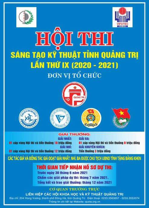 Tích cực vận động, hỗ trợ đoàn viên công đoàn tham gia Hội thi STKT tỉnh Quảng Trị  lần thứ IX (2020-2021)