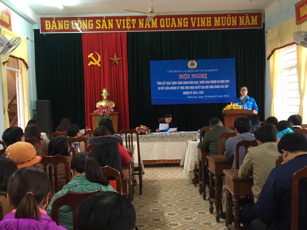 LĐLĐ huyện Đakrông: Tổng kết hoạt động công đoàn năm 2020