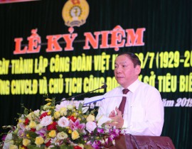 Các hoạt động kỷ niệm 90 năm Ngày thành lập Công đoàn Việt Nam (28/7/1929-28/7/2019)